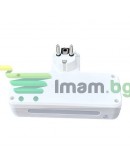 Щепсел 2500W с 2 гнезда, 2 x USB, 1 x USB-C FastCharge 20W